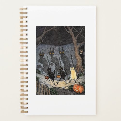 Black cat halloween T_Shirt Planner