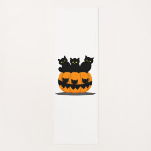 Black cat Halloween   Yoga Mat