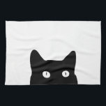 Black Cat Hand Towel<br><div class="desc">Meow</div>