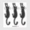 Black Cat Hanging On | Funny Kitty Vinyl Stickers
