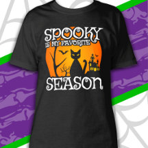 Black Cat Haunted Spooky Season Happy Halloween