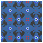 Black Cat, Heart &amp; Evil Eye trendy fashion fabric