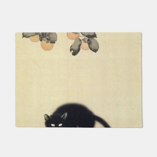 Black Cat Hishida Shunso Doormat