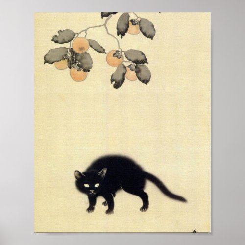 Black Cat Hishida Shunso Poster