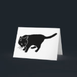 Black Cat Holiday Card<br><div class="desc">Black cats are awesome! Time to get some black cat gear!</div>