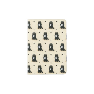 Black Cat Home Sweet Home Rescue Shelter Cute Passport Holder