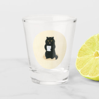 Black Cat Home Sweet Home Rescue Shelter Vintage Shot Glass