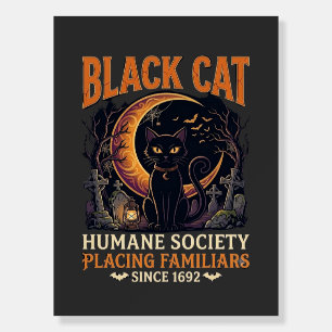 Black Cat Humane Society Halloween Crescent Moon L Foam Board