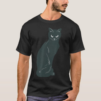 Black Cat I Love Cat Funny Cat Lover Cat Lover T-Shirt