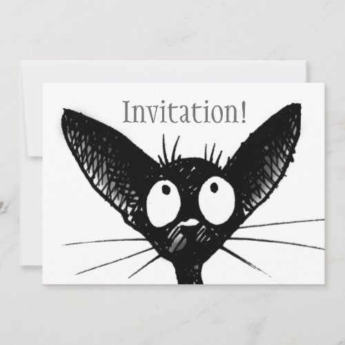 Black Cat invitation