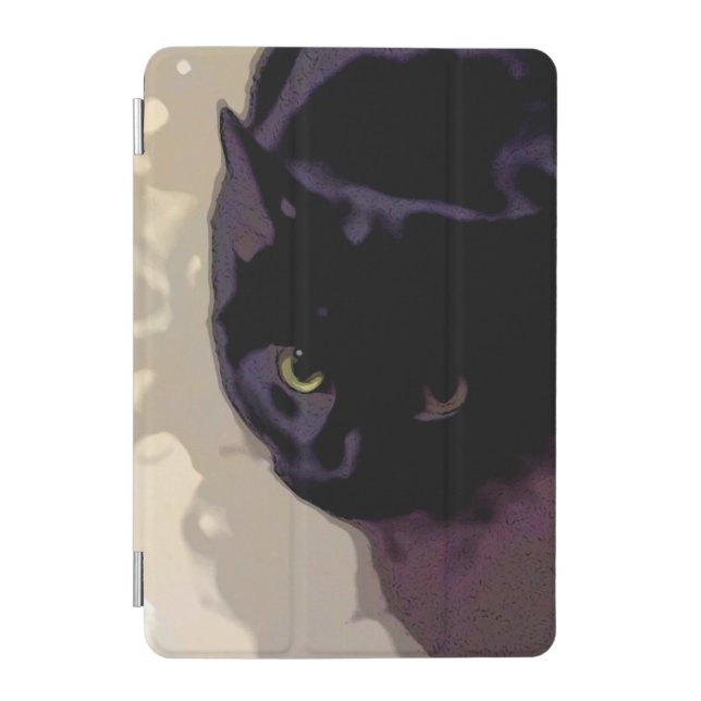 Black Cat iPad Case (Front)
