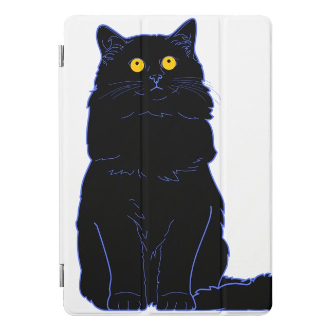 Black Cat iPad Case & Skin (Front)