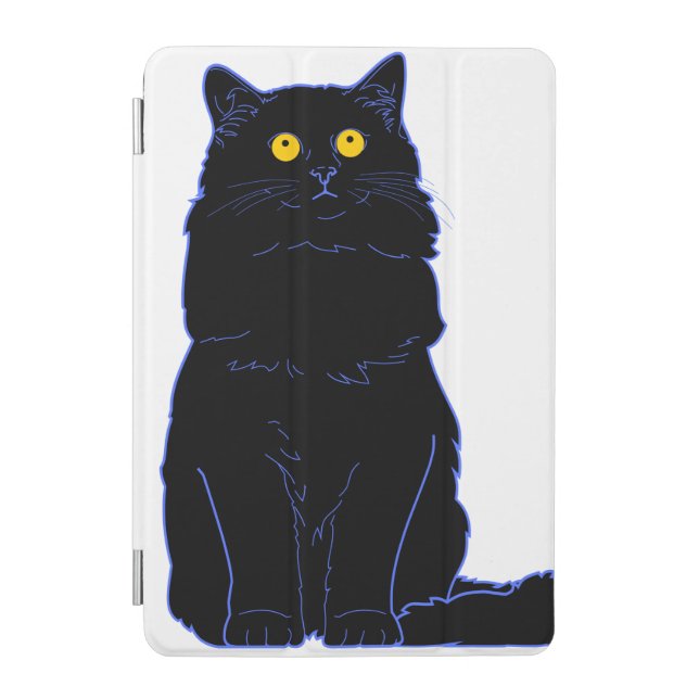 Black Cat iPad Case & Skin (Front)