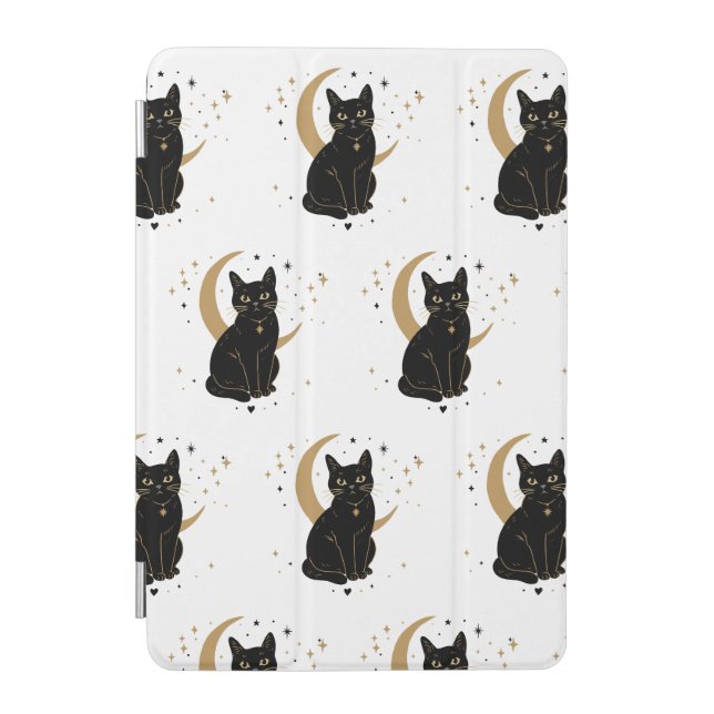 Black cat iPad Smart Cover (Front)