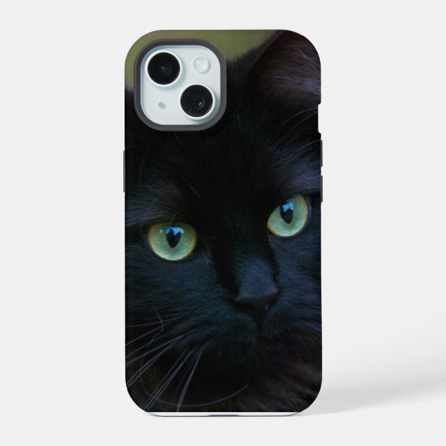 black cat iphone case (Back)