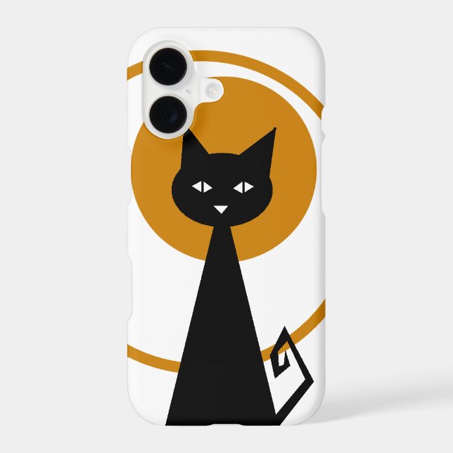Black Cat Iphone Case (Back)