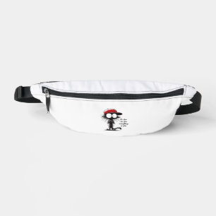Black Cat It's Fine I'm Fine Everything Is Fine Fu Fanny Pack