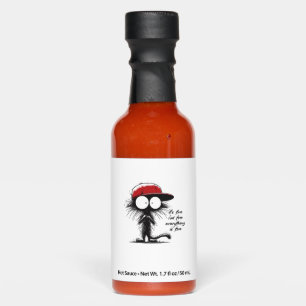 Black Cat It's Fine I'm Fine Everything Is Fine Fu Hot Sauces