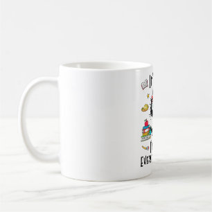 Black Cat It's Fine I'm Fine Everything Is Fine Te Coffee Mug