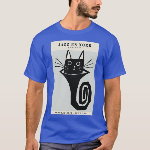 Black Cat Jazz En Nord T_Shirt