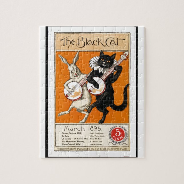 Black cat jigsaw puzzle (Vertical)