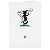 Black Cat jumping out Cards (Back)