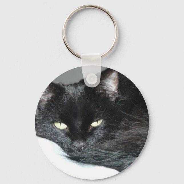 black cat keychain (Front)