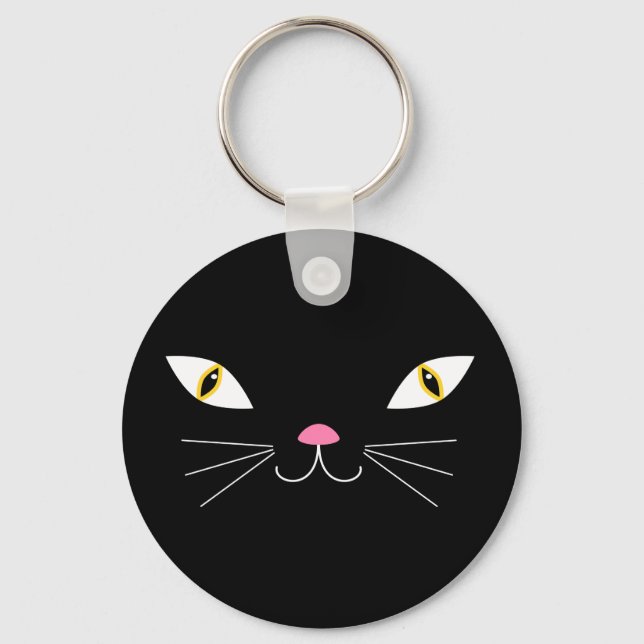 Black cat keychain (Front)