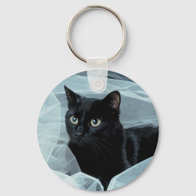 Black Cat Keychain (Front)