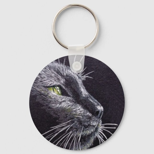 Black Cat Keychain (Front)