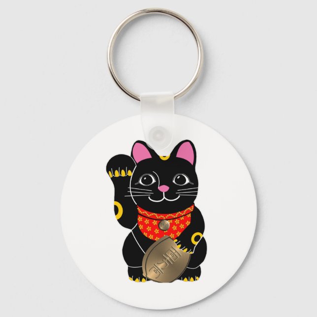 Black Cat Keychain (Front)