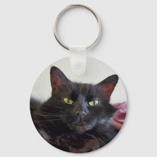 Black cat keychain