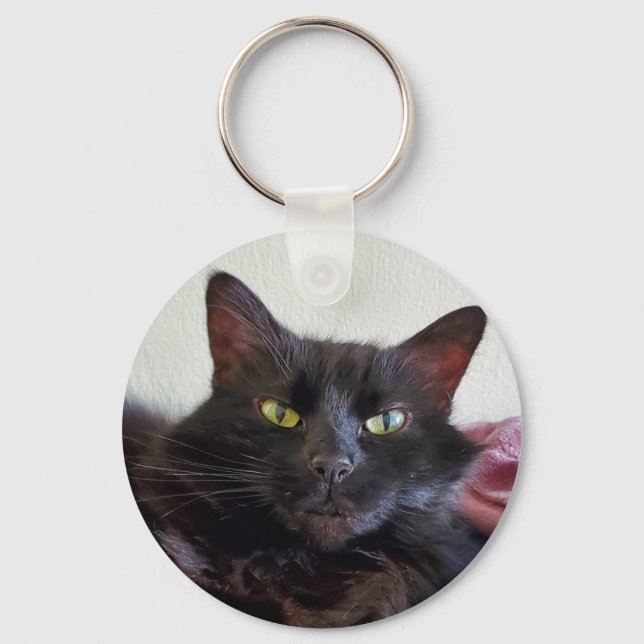 Black cat keychain (Front)
