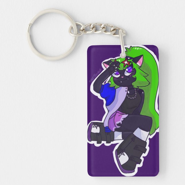 Black Cat Keychain (Front)
