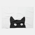 Black Cat Kitchen Towel at Zazzle