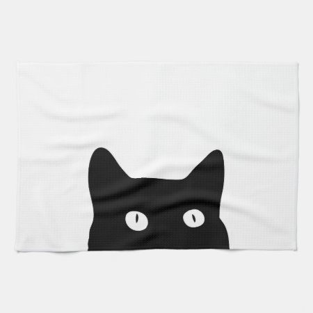 Black Cat Kitchen Towel