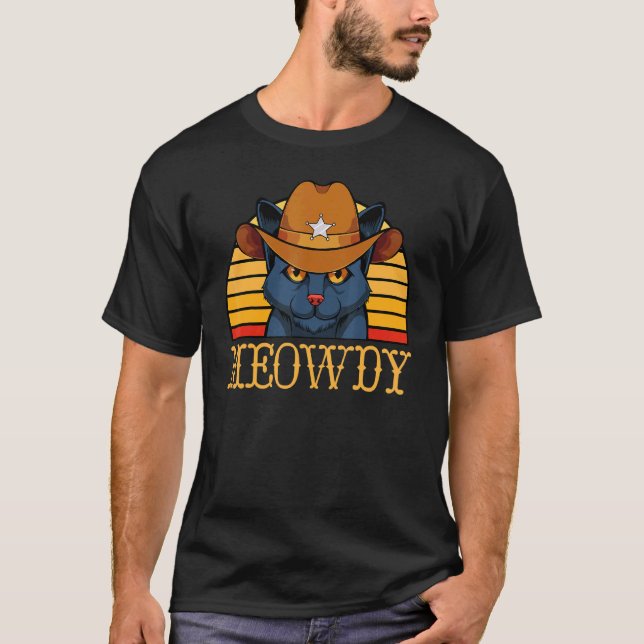 Black Cat Kitten   Pose Position Cute Meowing Swee T-Shirt (Front)