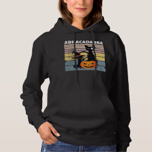 Black Cat Kitty Abracadabra witch cats halloween d Hoodie