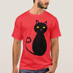 Black Cat Lady Cute Cat Lover T-Shirt