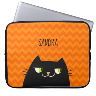 Black Cat Laptop Sleeve