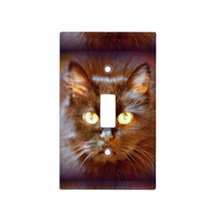 black cat light switch cover