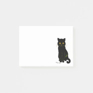 Black cat, Louis Wain Post-it Notes