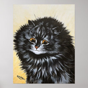 Black Cat, Louis Wain Poster