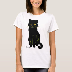 Black cat, Louis Wain T-Shirt