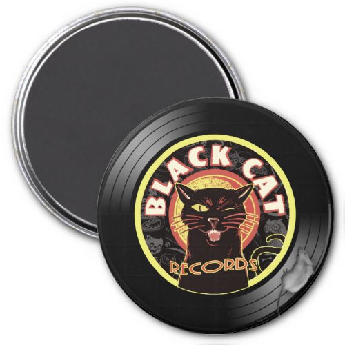 Black Cat LP Art Deco Magnet