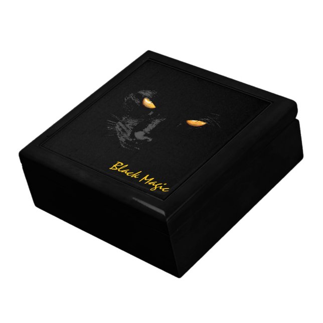 Black Cat Magic beautiful customizable Gift Box (Side)