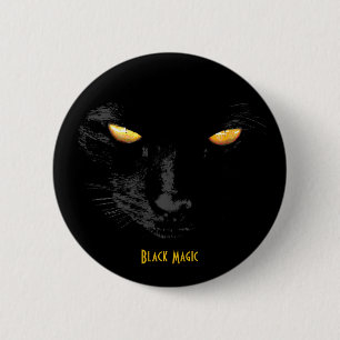 Black Cat Magic customizable Button