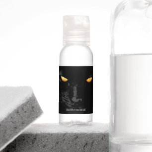 Black Cat Magic elegant customizable Hand Sanitizer