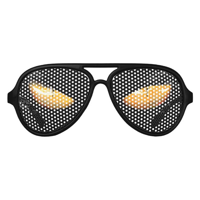 Black Cat Magic funny Aviator Sunglasses (Front)