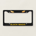 Black Cat Magic Stunning Customizable License Plate Frame at Zazzle